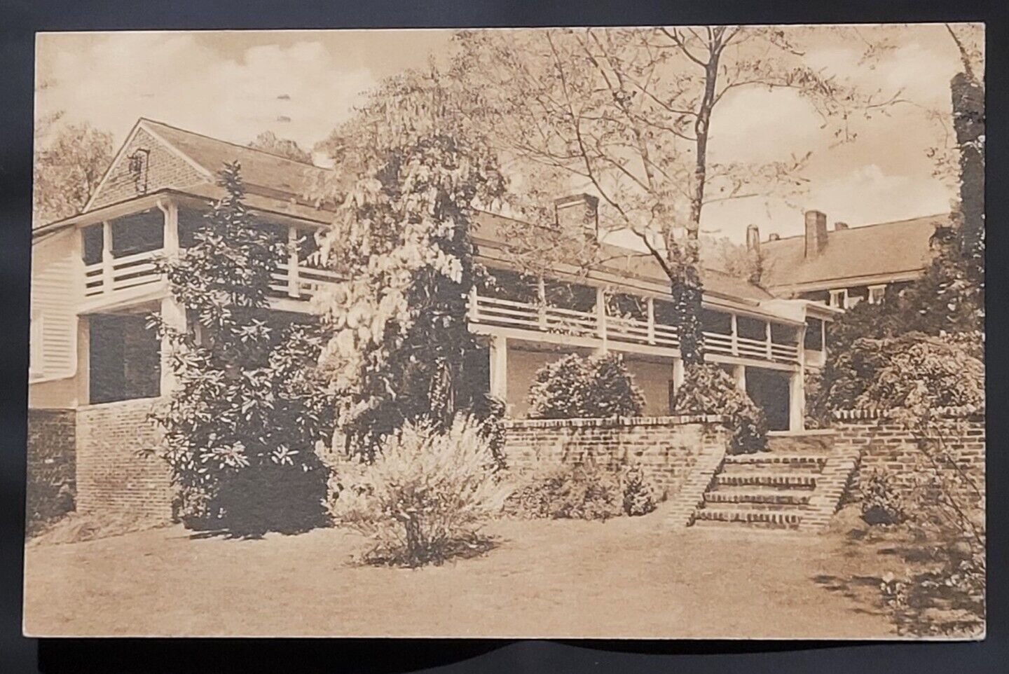 Albertype Postcard Old Quarters Farmington Country Club Charlottesville Virginia