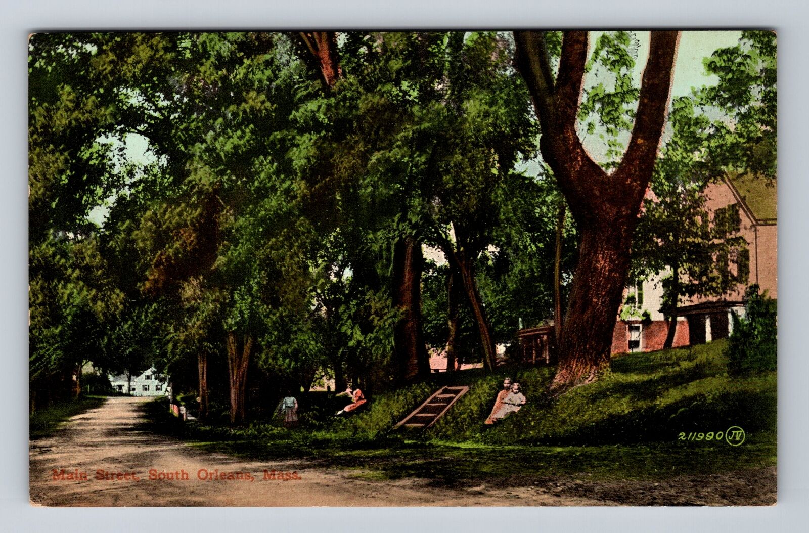 South Orleans MA-Massachusetts, Main Street, Advertisement, Vintage Postcard