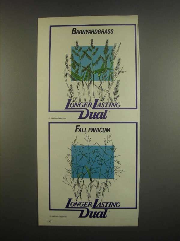 1984 Ciba-Geigy Dual Ad - Barnyardgrass