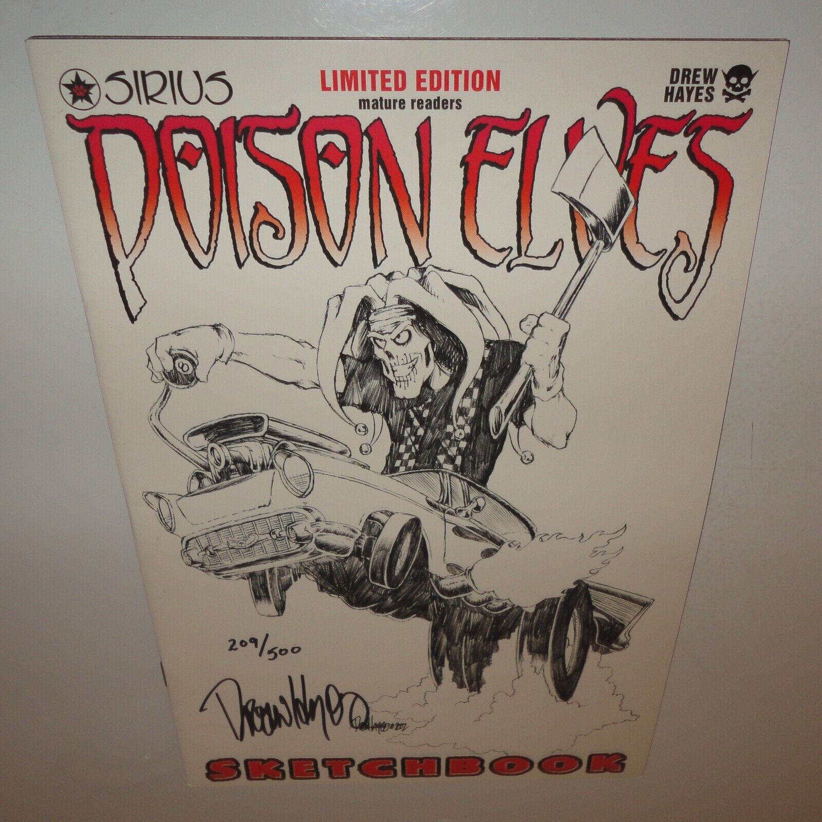 Poison Elves Limited Edition Variant Sketchbook Signed by Drew Hayes 209/500