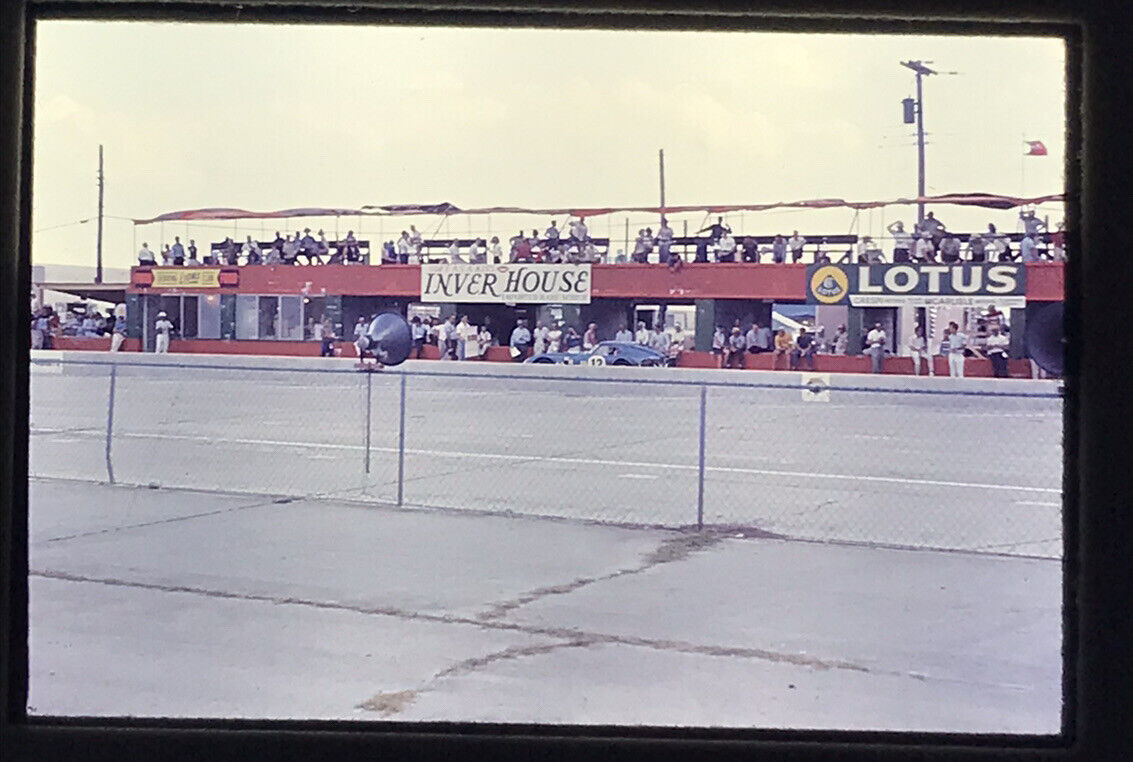 1960's Sebring FL 12 hour 1965 Race #12  pit row Shelby America Fans Side Track
