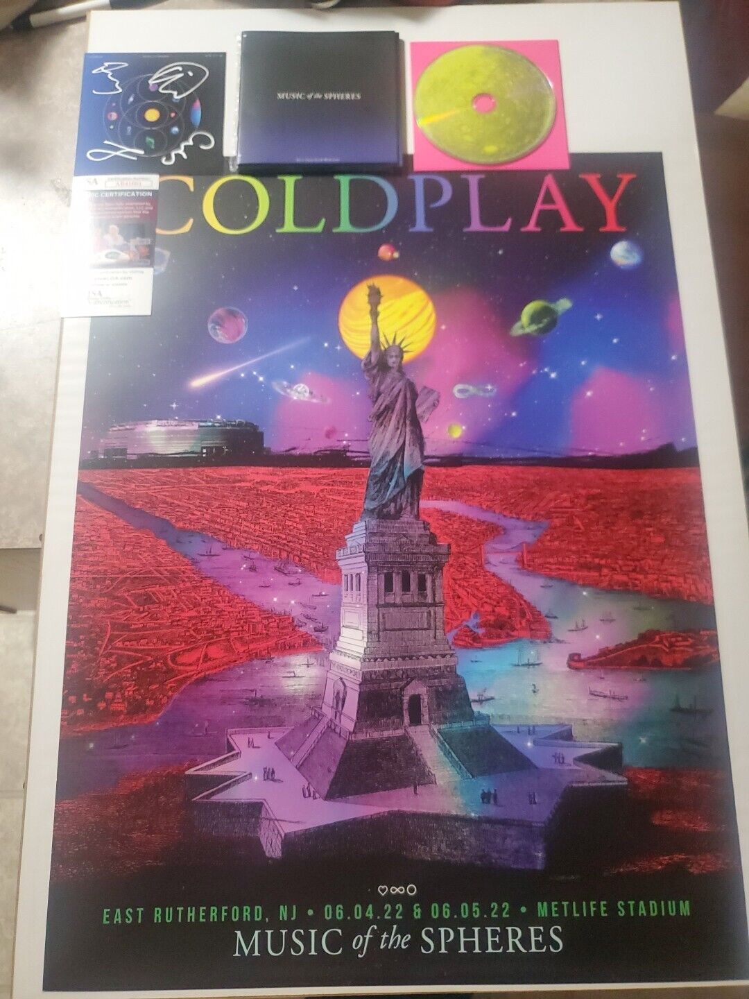 COLDPLAY SIGNED \