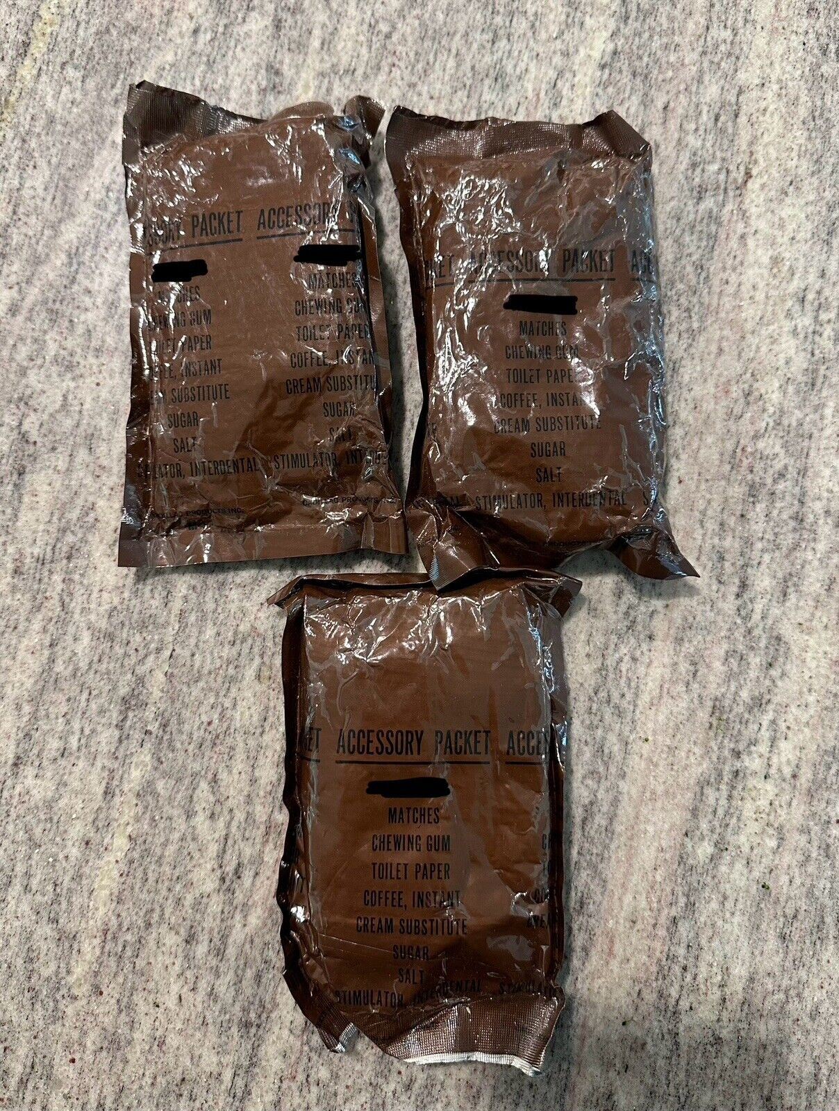 Unopened Pre 1974 MCI Accessory Pack with all original Components MRE Ration