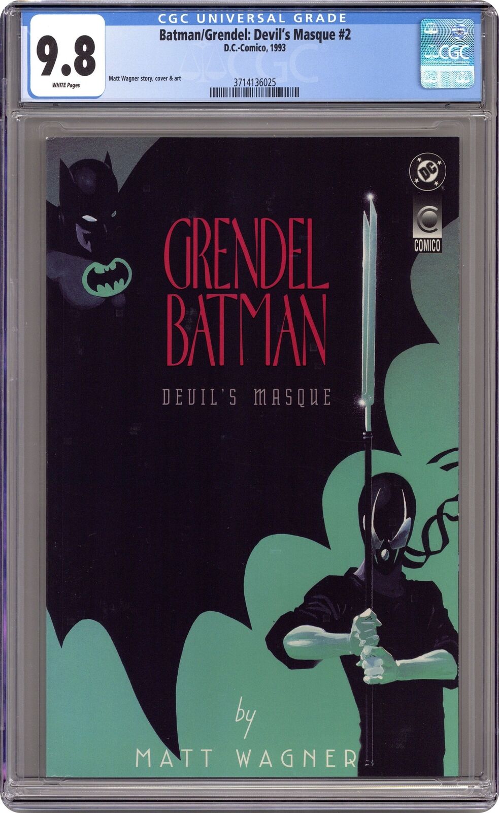 Batman Grendel #2 CGC 9.8 1993 3714136025