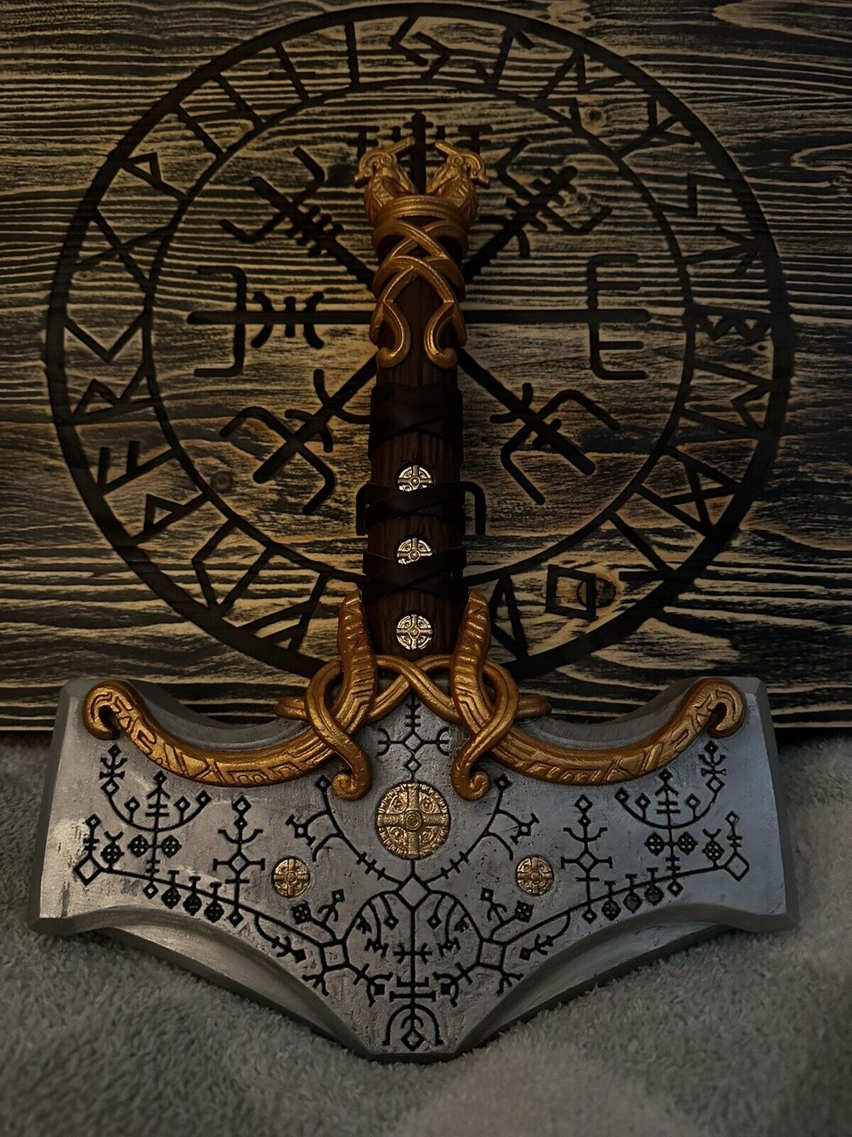 God Of War Ragnar Mjolnir, Thor's Hammer Souvenir God Of War Thors Hammer Metal
