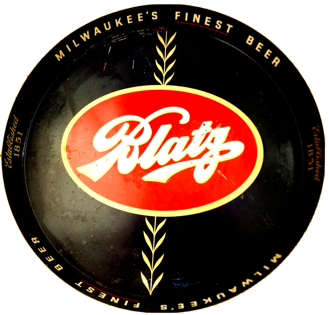 Blatz Milwaukee\'s Finest Beer  Serving Tray 12\