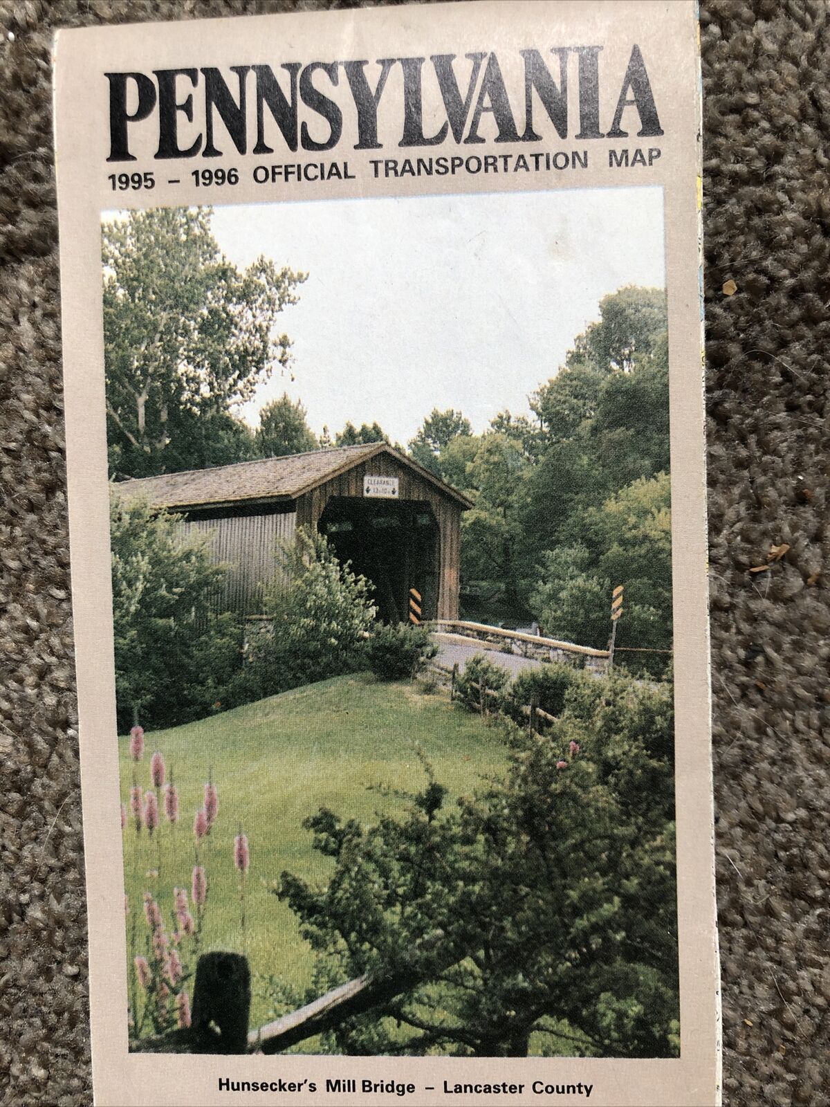 Vintage 1995 Pennsylvania Map **read**