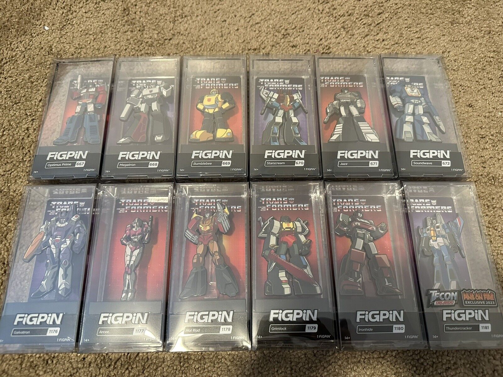 FiGPiN - Transformers Collection - BRAND NEW Lot Of 12