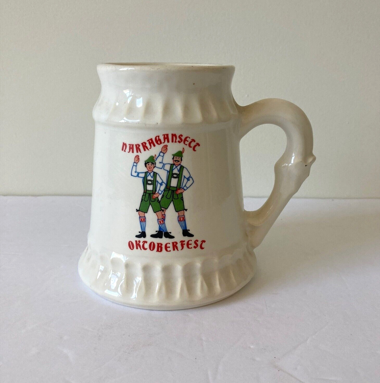 Vintage Narragansett Oktoberfest Beer Stein 1971 Munich Germany Pottery Ceramic