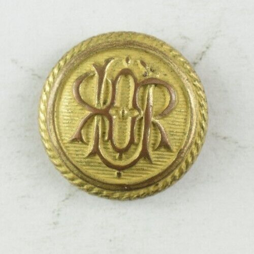 1850\'s-60\'s Union Railroad Employee Conductor Original Uniform Button L8AX