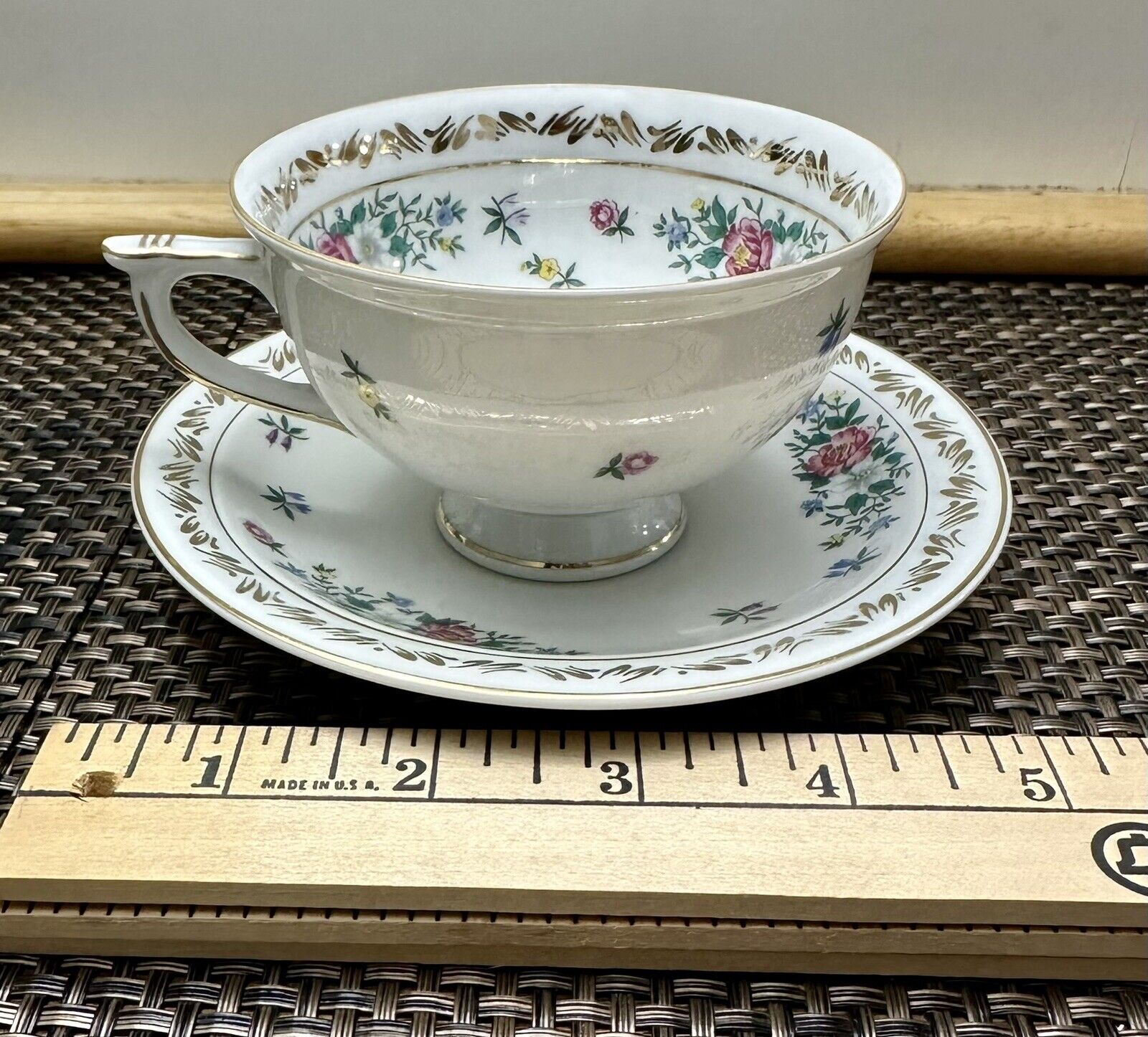Vintage PN Germany US Zone Bavaria Tea Cup And 5” Saucer