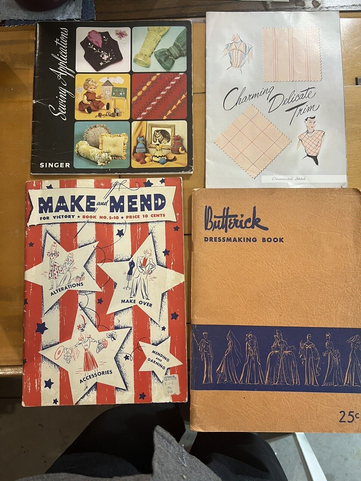 WW2  Lot Of Make and Mend, Singer, Butterick, Dress Mending Making Books