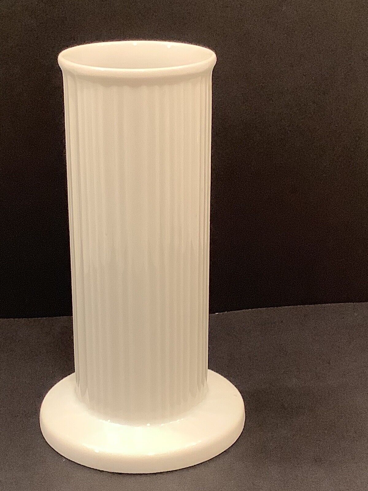 Vintage Rosenthal Studio-Linie Ribbed Porcelain Pedestal Vase. 