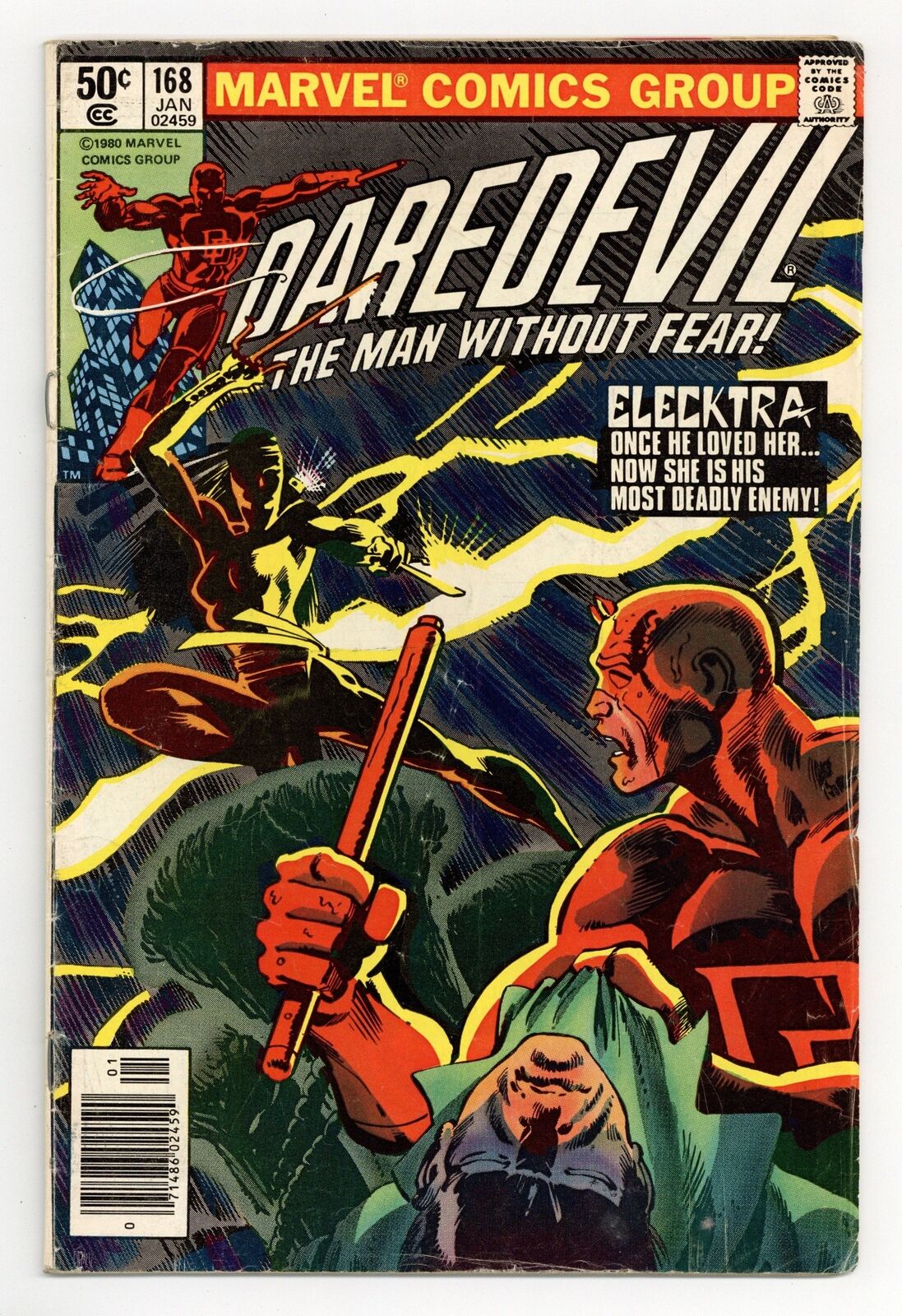 Daredevil #168N Newsstand Variant GD- 1.8 1981
