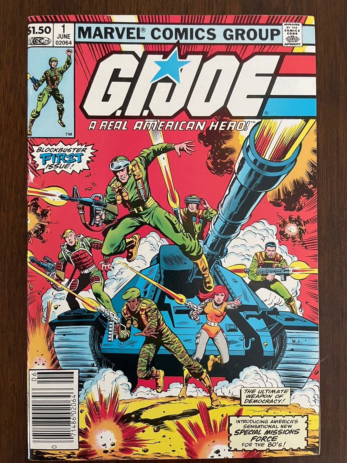 Marvel GI Joe #1  A Real American Hero 1982 Newsstand Edition