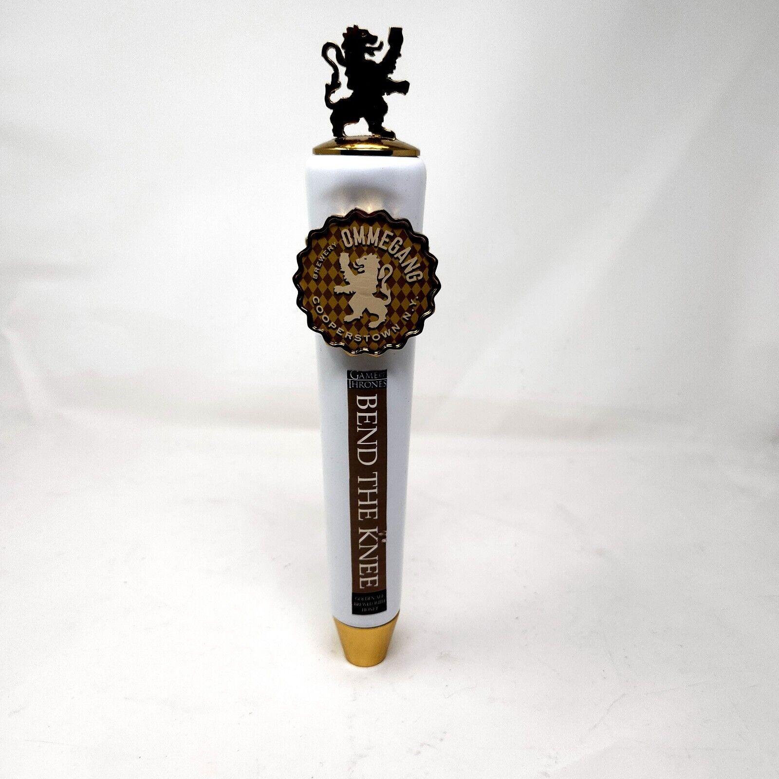 Ommegang Game of Thrones Draft Beer Tap Handle BEND THE KNEE ALE Mancave BAR 