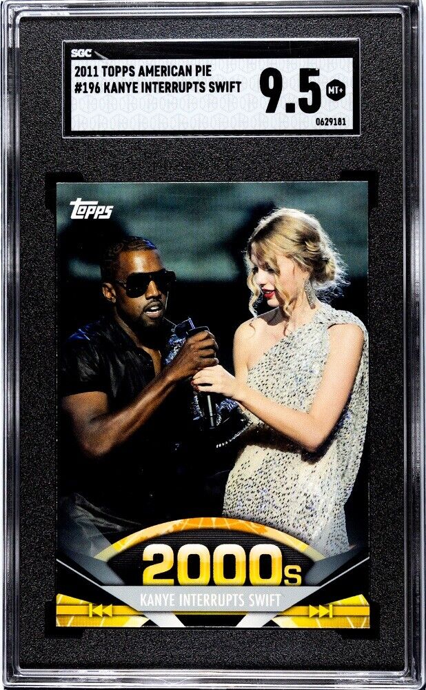 2011 Topps American Pie #196 Kanye Interrupts Taylor Swift SGC 9.5 RC