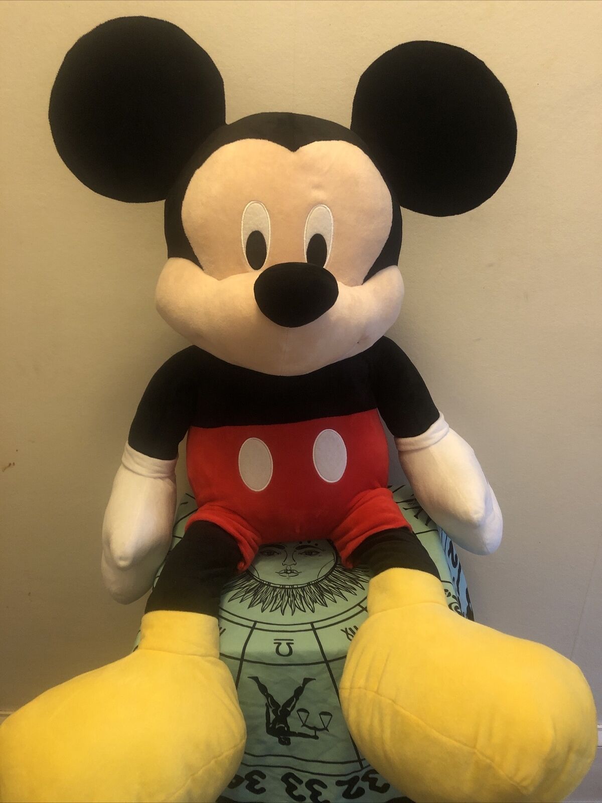 Jumbo Disney Mickey Mouse Plush 36” Life Size Stuffed Animal Toy Doll