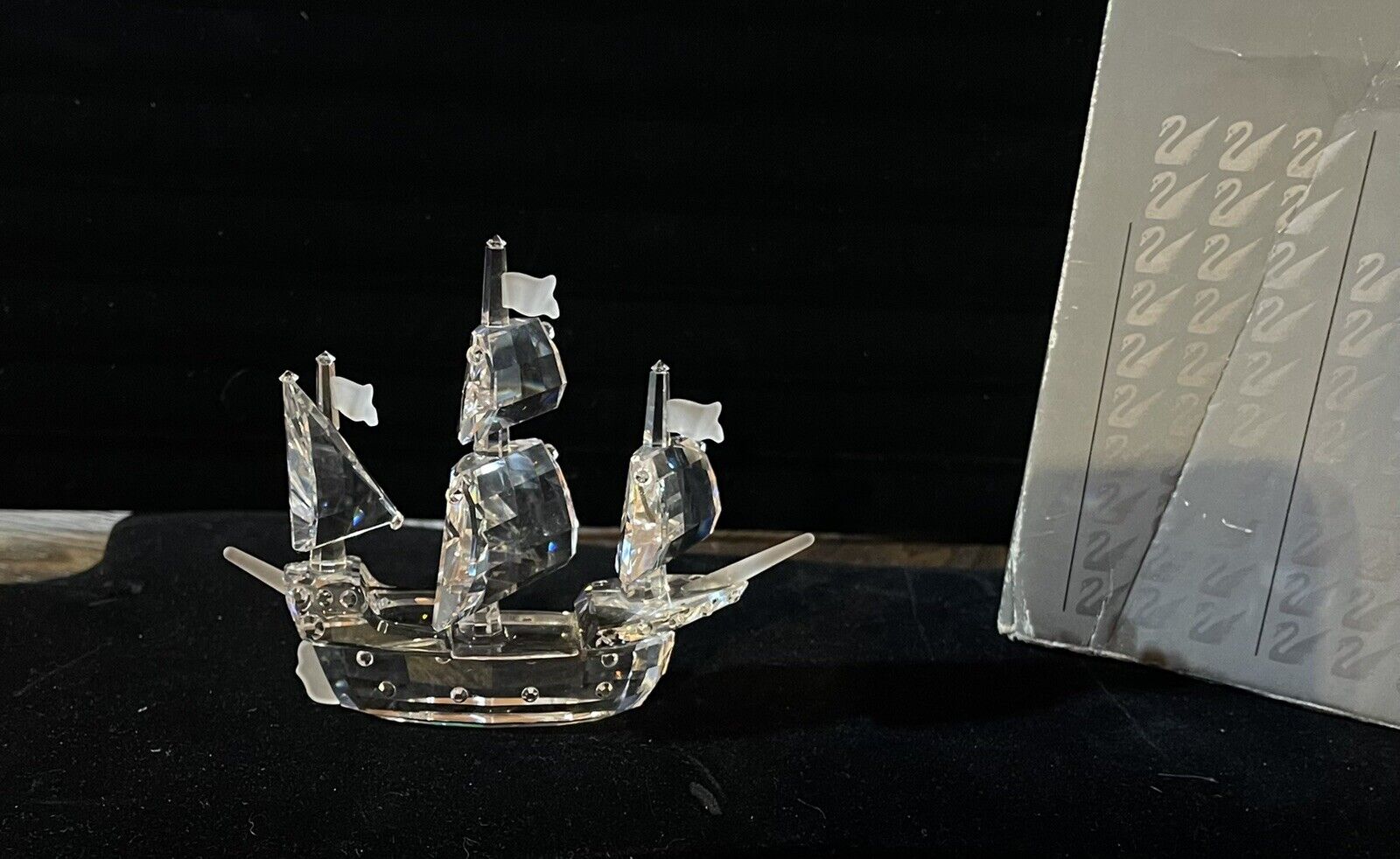 Swarovski Crystal Figurine  - SANTA MARIA SHIP  -  Retired  -  With Original Box