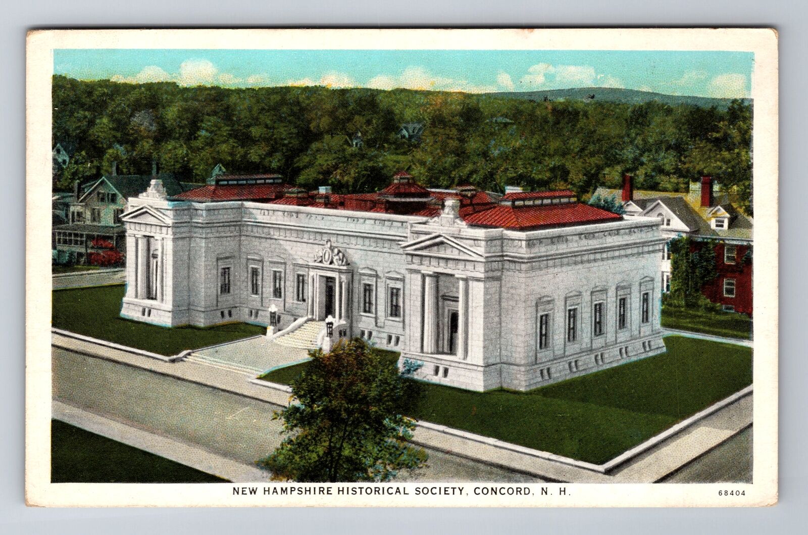 Concord NH-New Hamphire New Hampshire Historical Society, Vintage c1934 Postcard