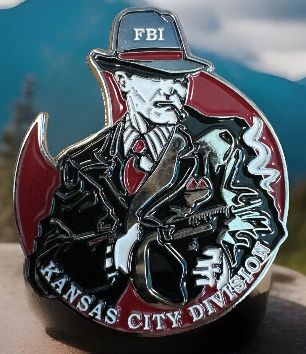 RARE ~ FBI Kansas City GMAN  ~ CHALLENGE COIN / BOTTLE OPENER.
