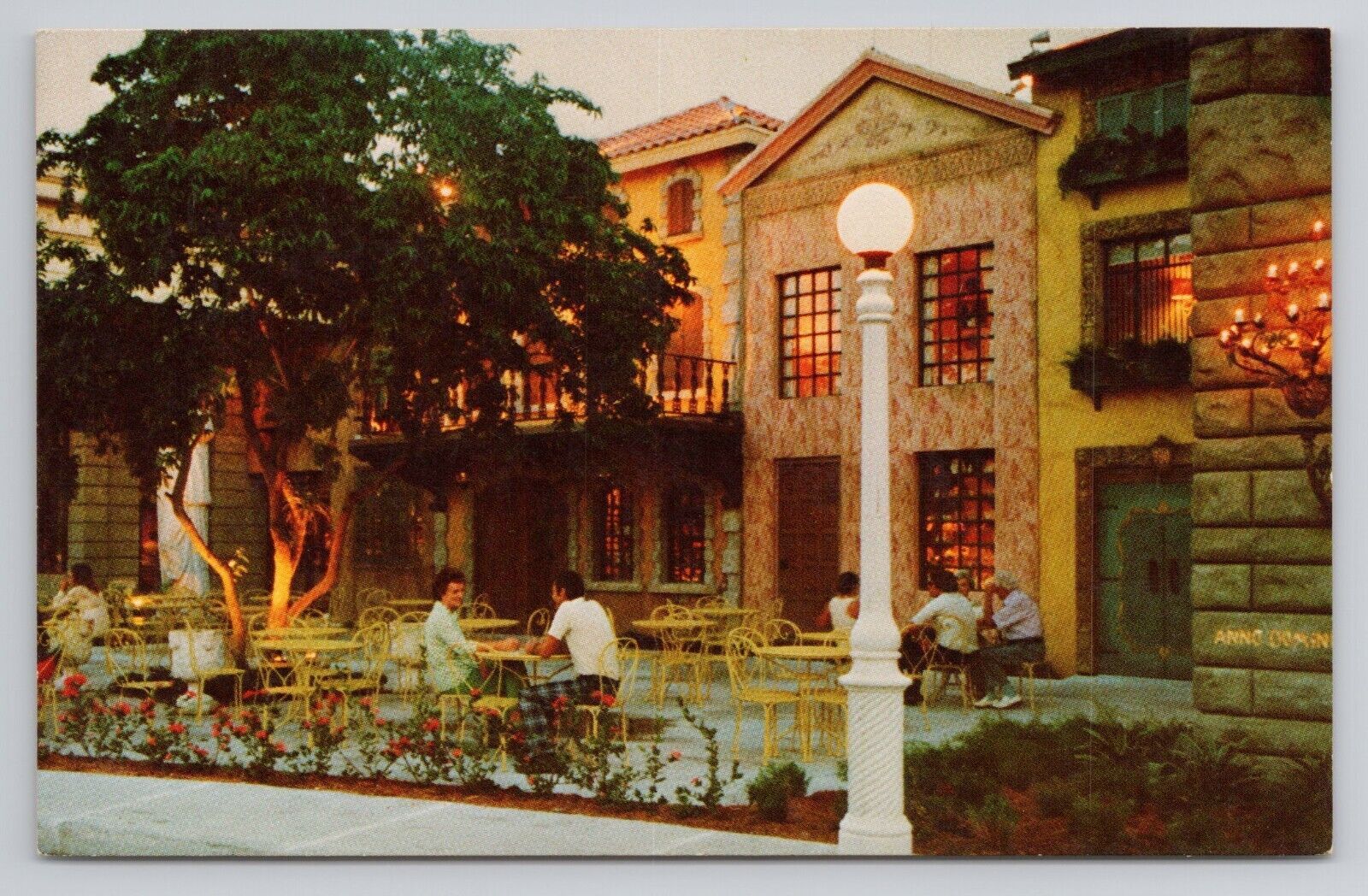Postcard Old Italian Architecture Fort Lauderdale Florida