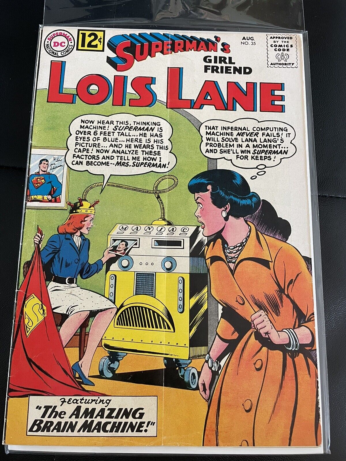 SUPERMAN'S GIRL FRIEND LOIS LANE COMIC #35  VF -  SILVER AGE, BRAIN MACHINE