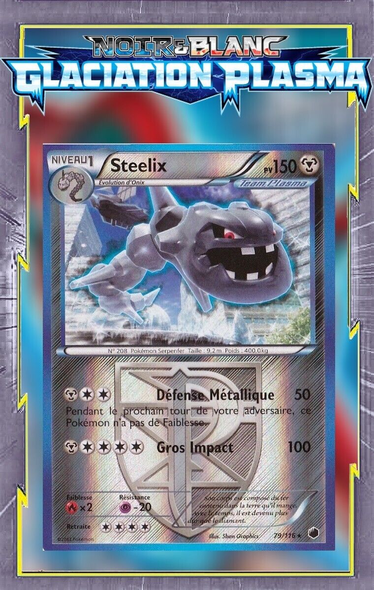 Steelix Reverse - N&B:Plasma Glaciation - 79/116 - French Pokemon Card