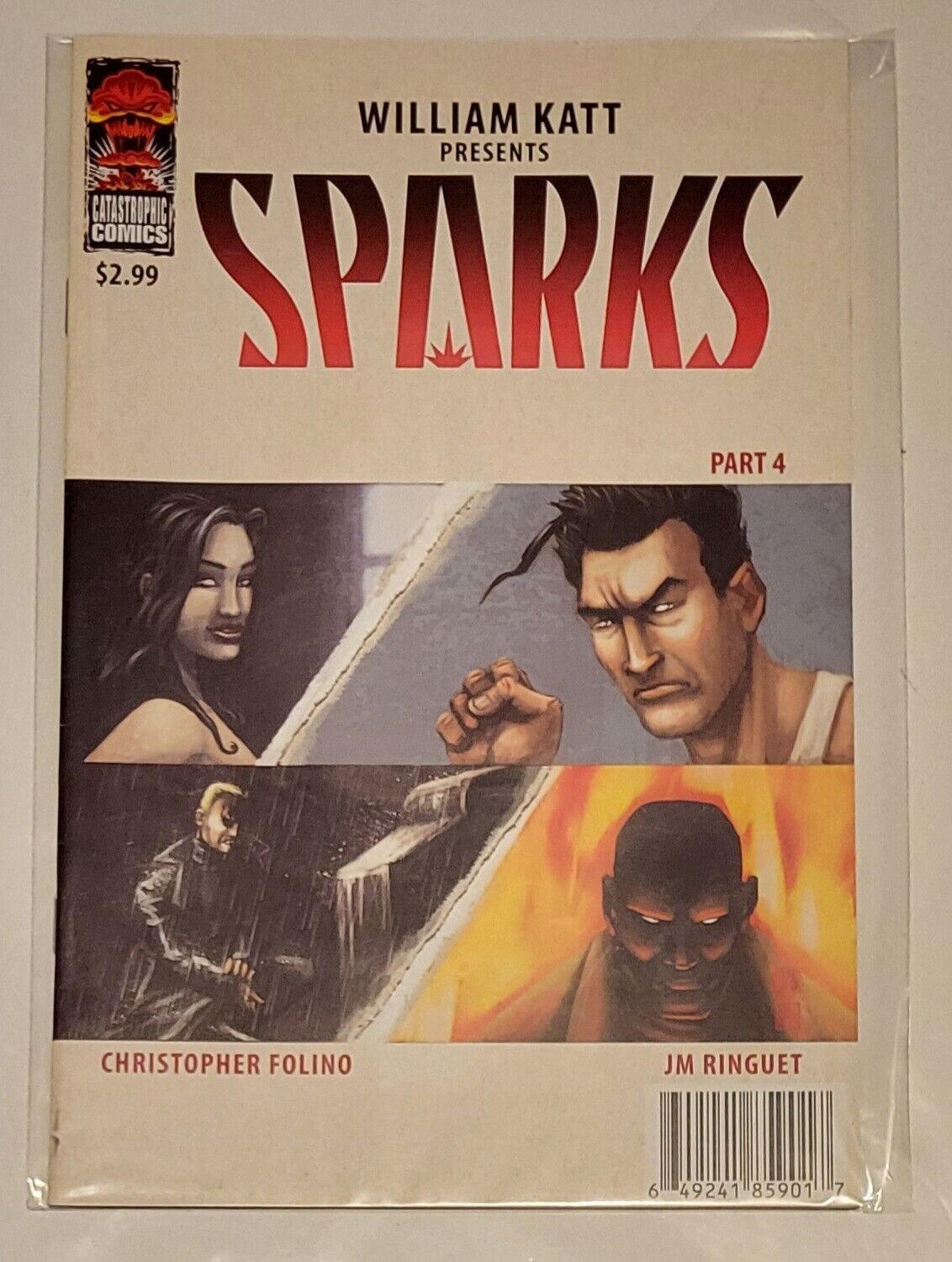 Catastrophic Comic Book....William Katt Presents Sparks #4, 2008, Very Good Cond