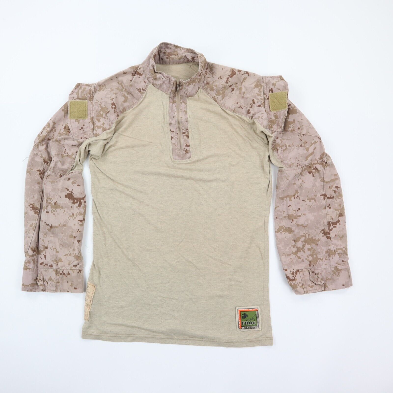 USN Frog Defender Military Shirt FR Combat Shirt Ensemble Desert Camo M Reg