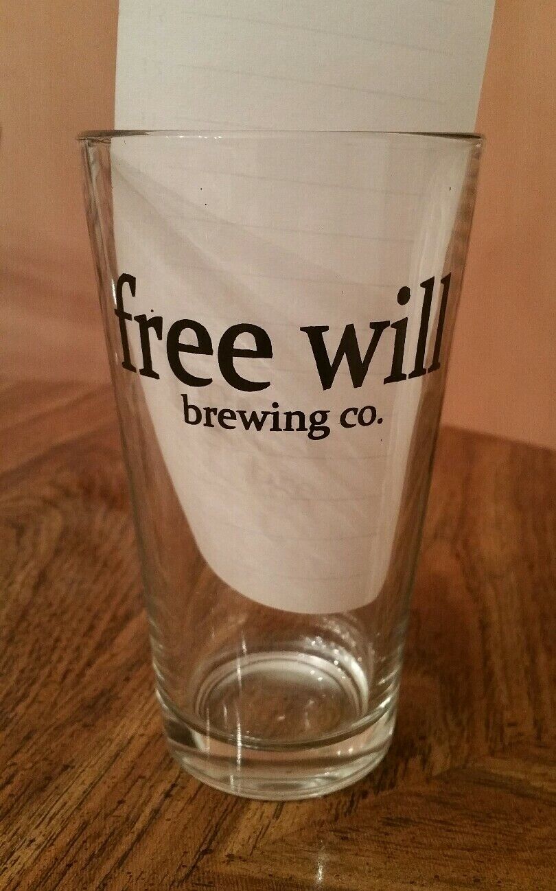 Free Will Brewing Company Pint Glasses