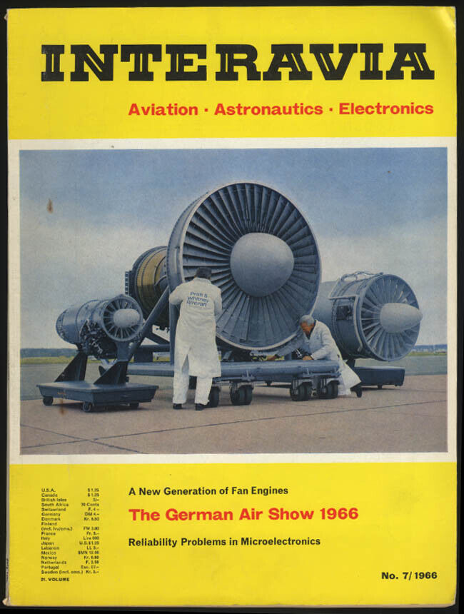INTERAVIA #7 1966: German Air Show; Lear Liner 40; FH-227B; Big Jet Power