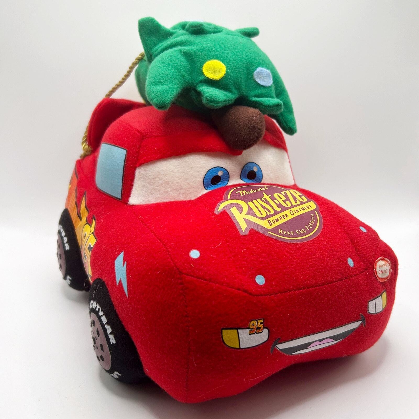 Rare Gemmy Lightning McQueen Christmas SHAKERZ Holiday Plush Pixar Cars 2010