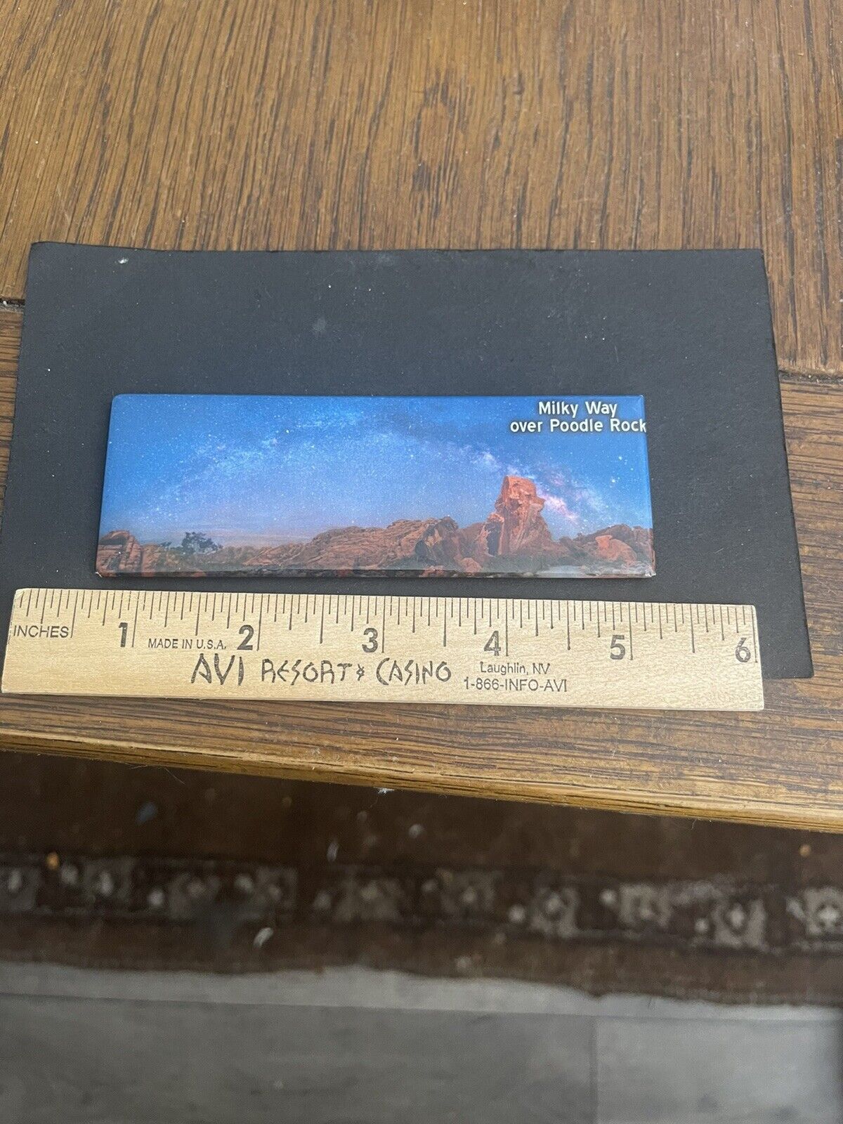 Milky Way Arch over Poodle Rock Refrigerator Magnet 4.75 X 1.75”