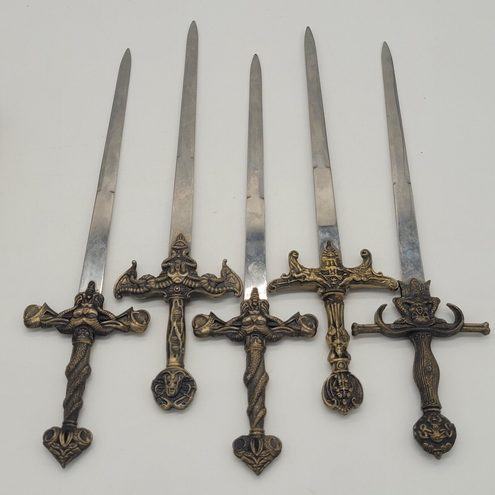 5x Lot Of Knight Medieval Sword Dagger Style Letter Openers 11