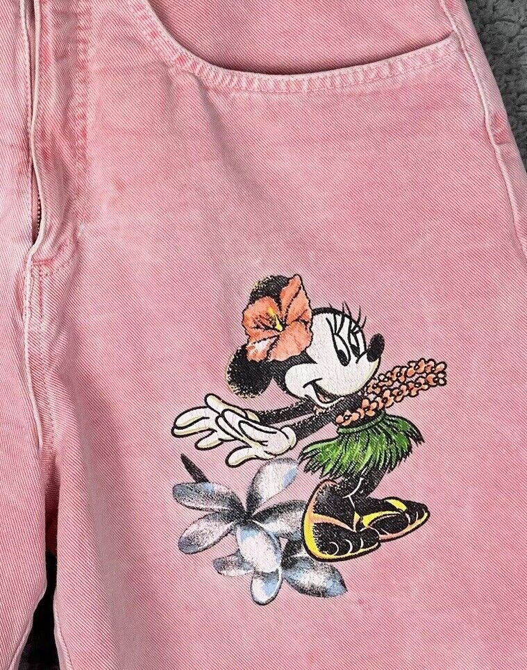 Vintage Disney Minnie Mouse Jerry Leigh Women Shorts Jr Size 7/8 High Waist