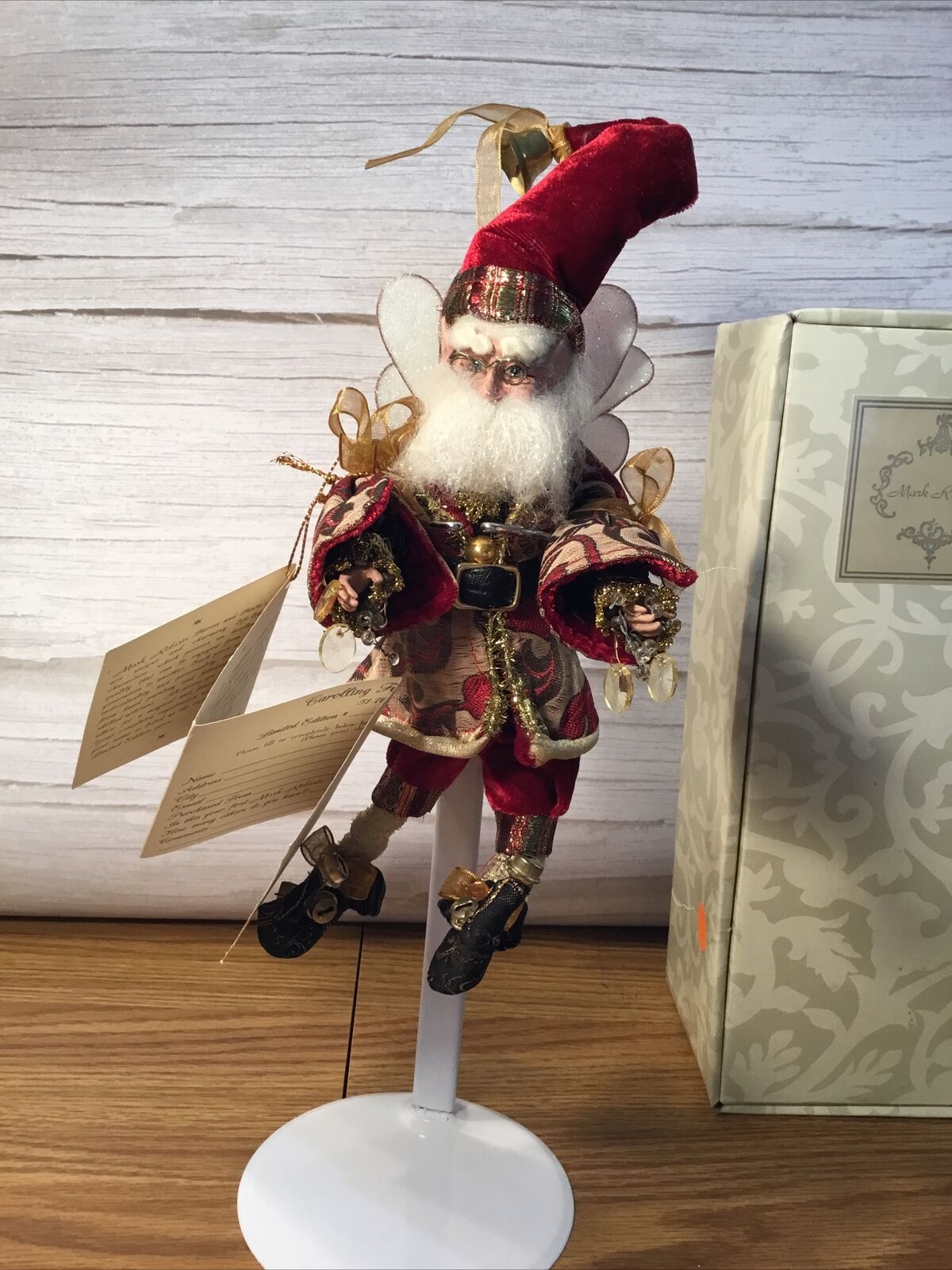 RARE Mark Roberts Fairies Santa Collection Caroling  Fairy Small 9” 51-76138 LTD