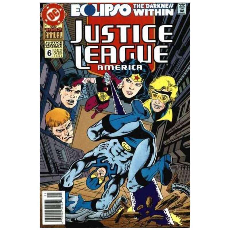Justice League Annual #6  - 1987 series DC comics NM minus [r]