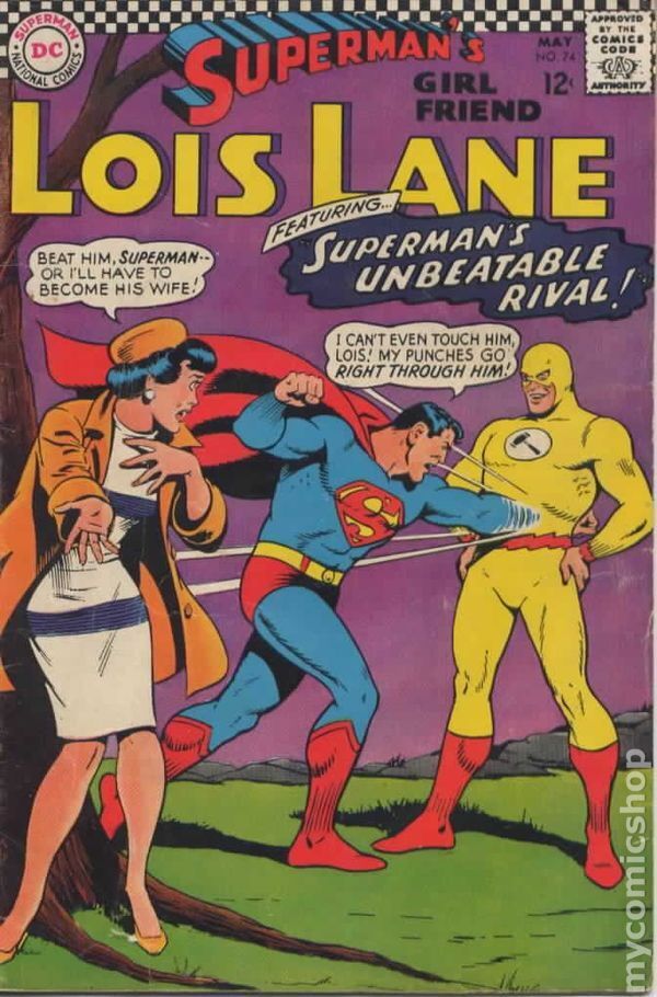 Superman's Girlfriend Lois Lane #74 VG 4.0 1967 Stock Image Low Grade