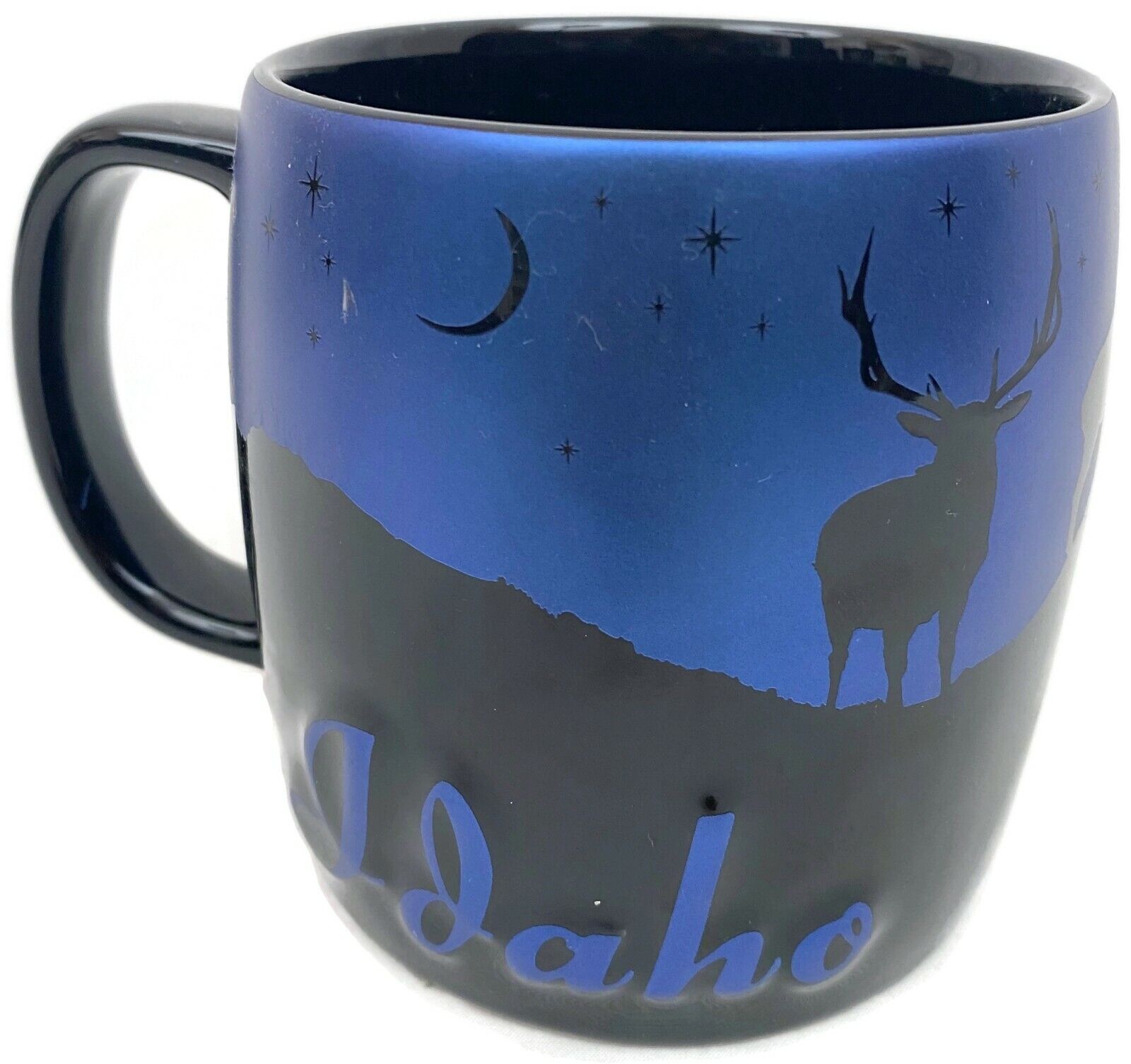 Americaware Idaho Coffee Mug Night Sky Silhouette Blue Black 22 oz