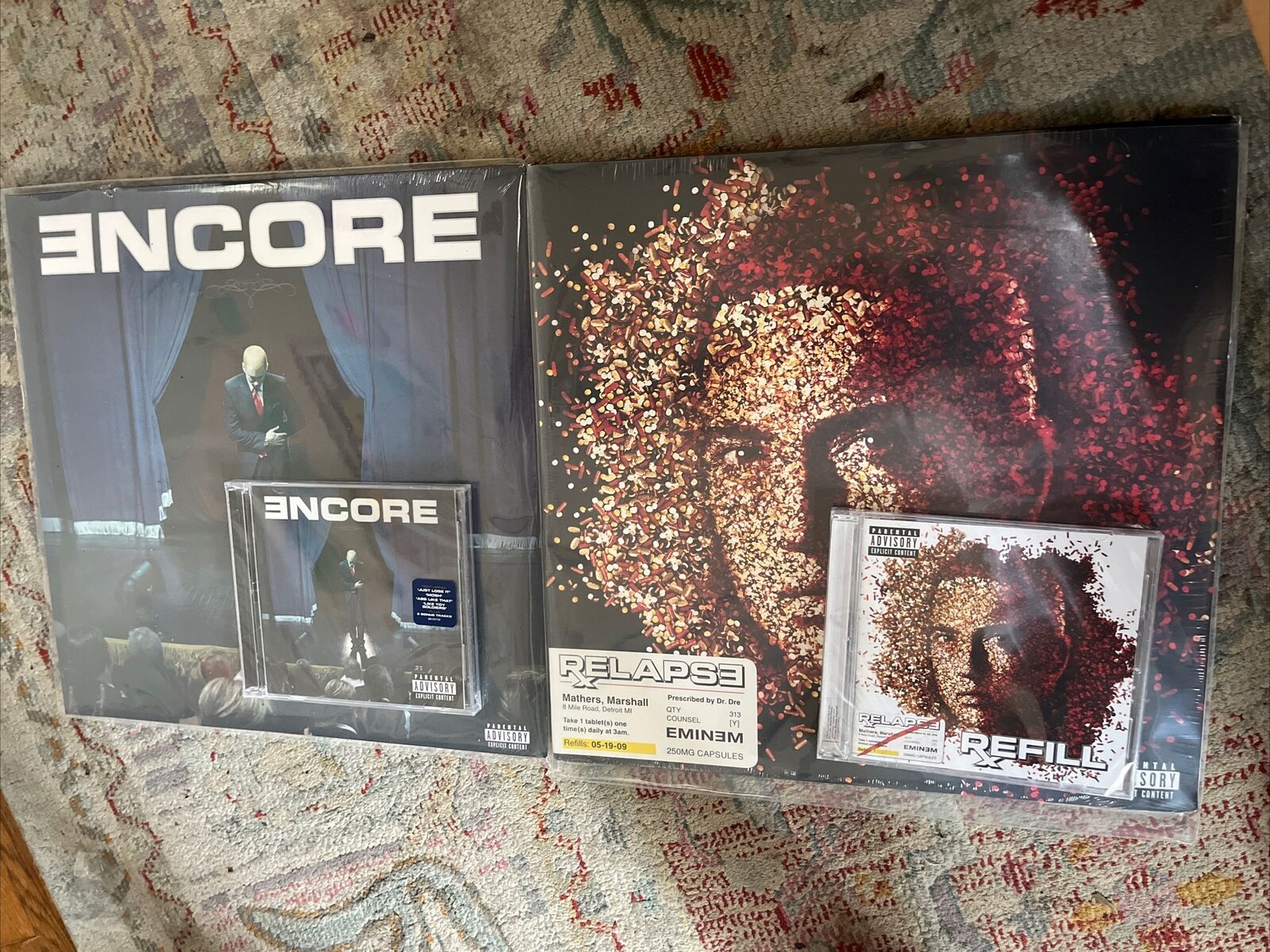 EMINEM | Encore (2 LP Vinyl + Deluxe 2 CD) & Relapse (2 LP Vinyl + Refill CD)