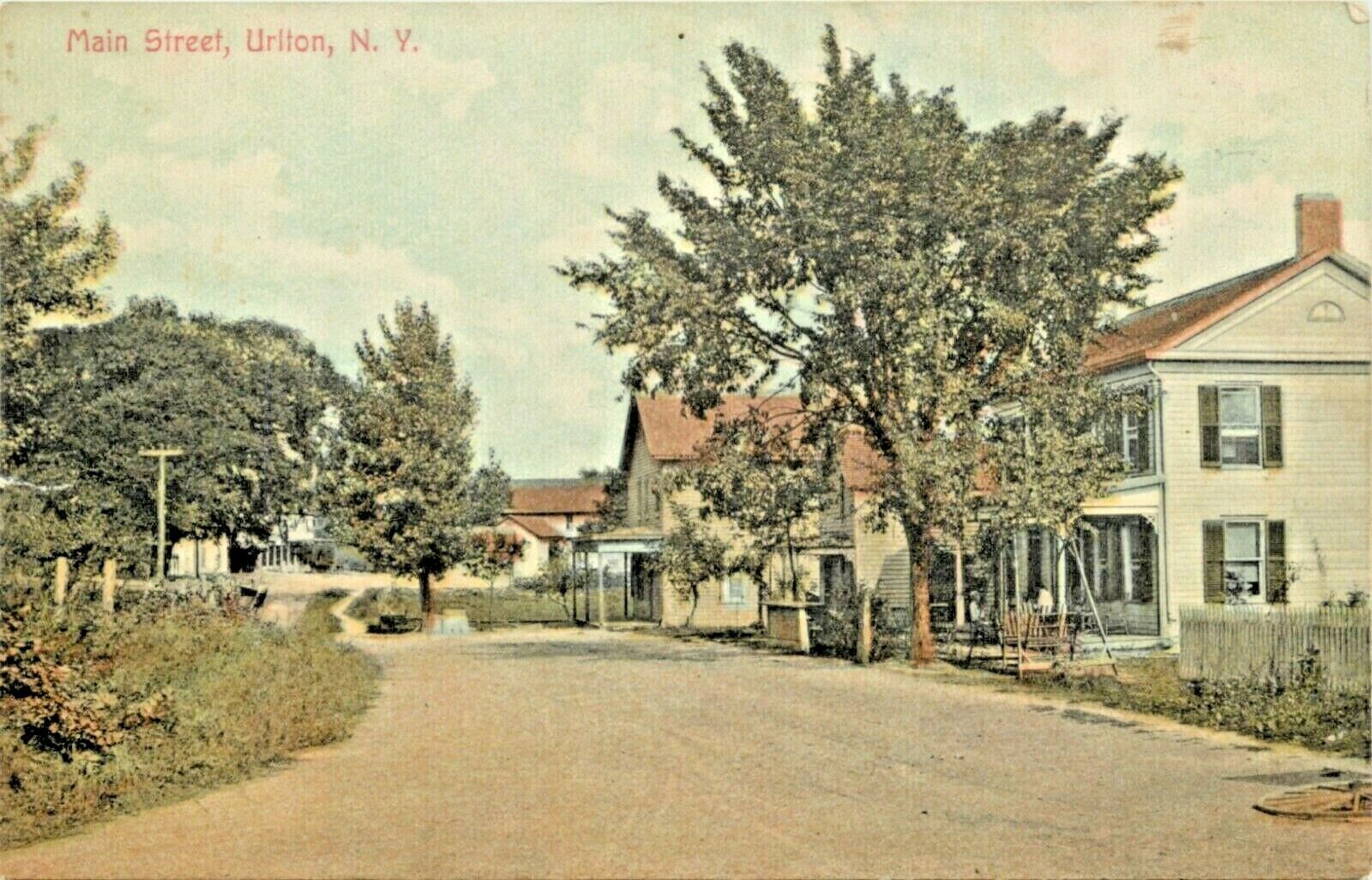 A Quiet Day On Main Street, Urlton, New York NY 1907