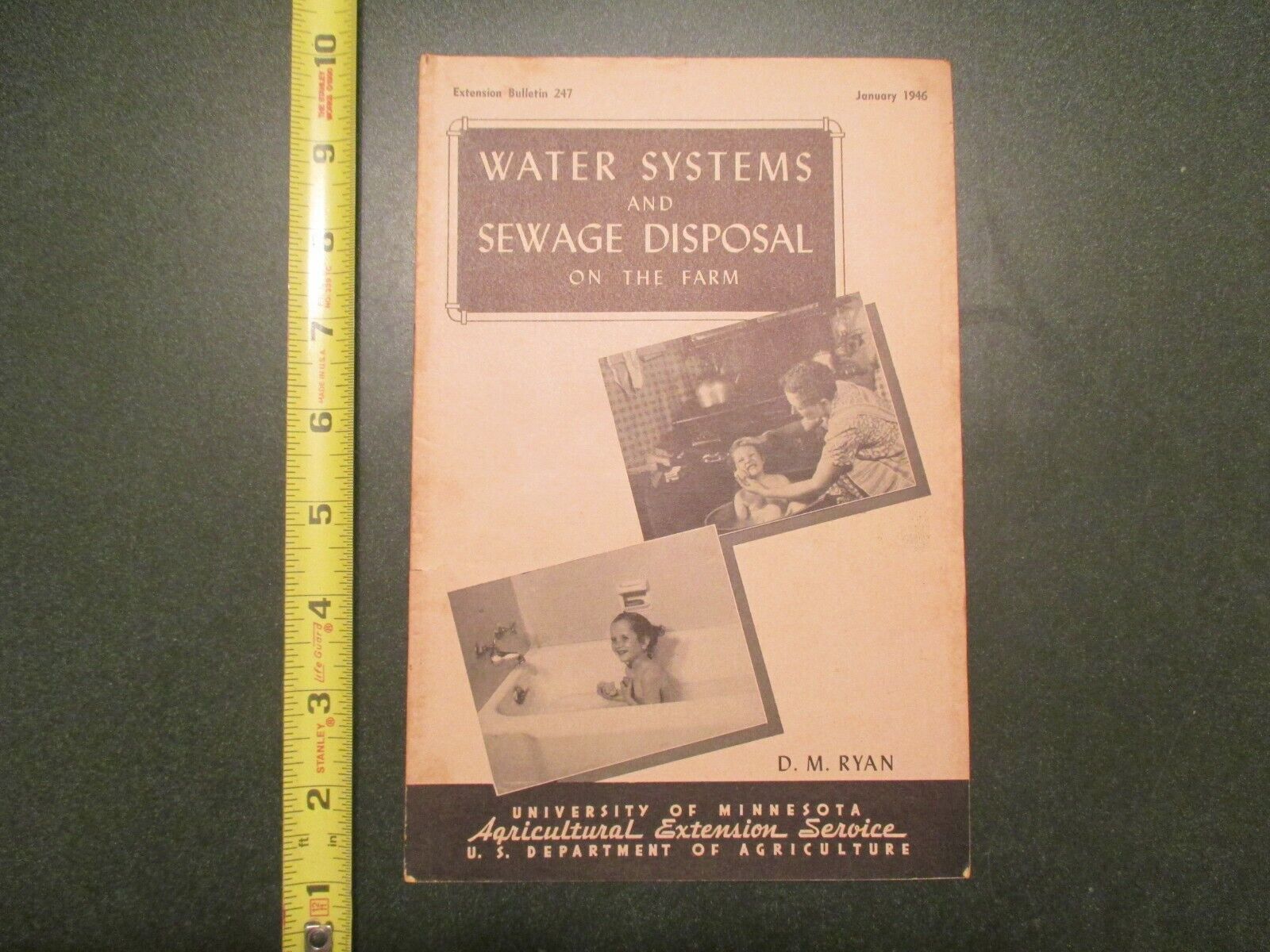 Water Systems Sewage Disposal 1946 Farming US Department Agriculture Brochure