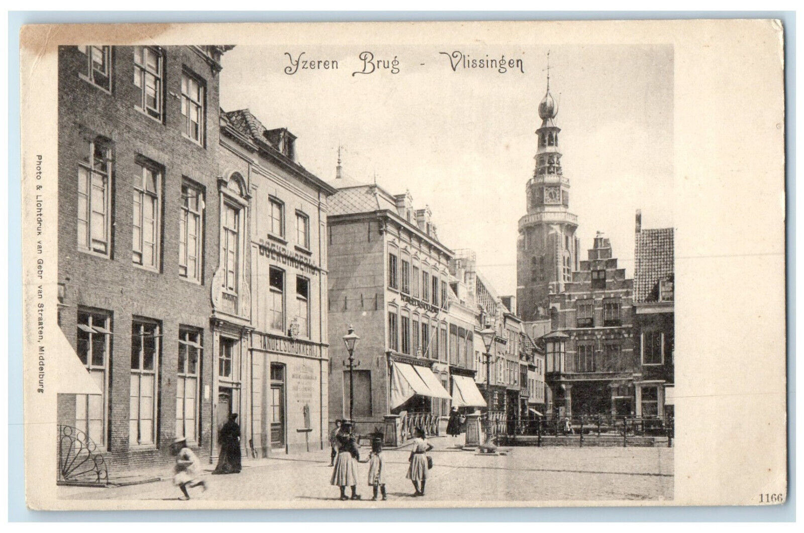 c1905  Vlissingen Iron Bridge Southwestern Netherlands Unposted Postcard