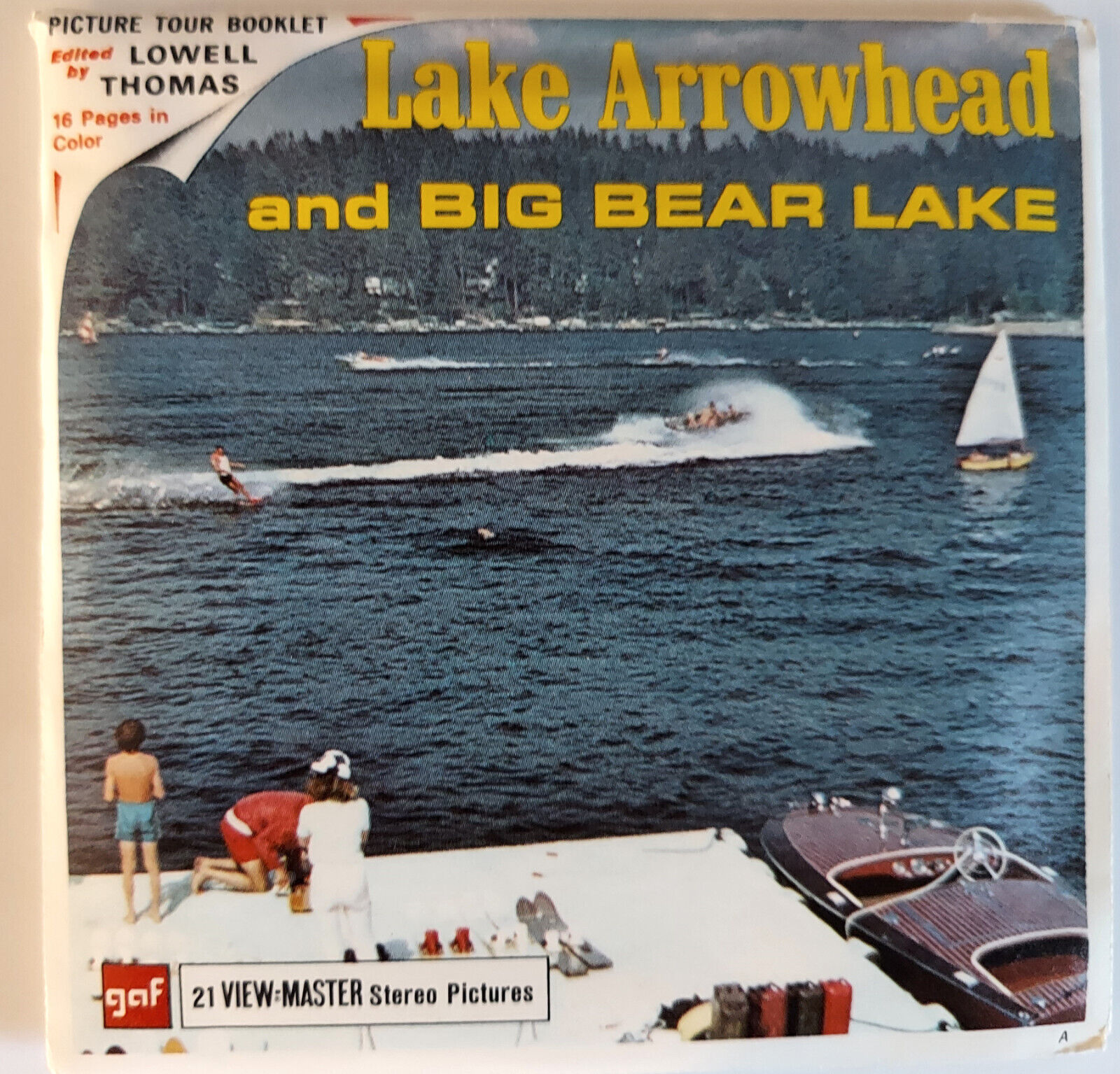 View-Master Lake Arrowhead and Big Bear Lake California 3 reel packet A196