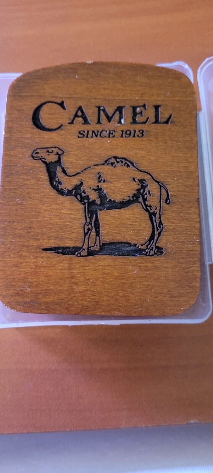 Vintage 1998 Camel Antique Silver Zippo Lighter NEW In Wooden Camel Box