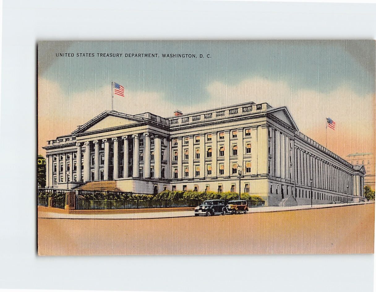 Postcard United States Treasury Department Washington DC USA