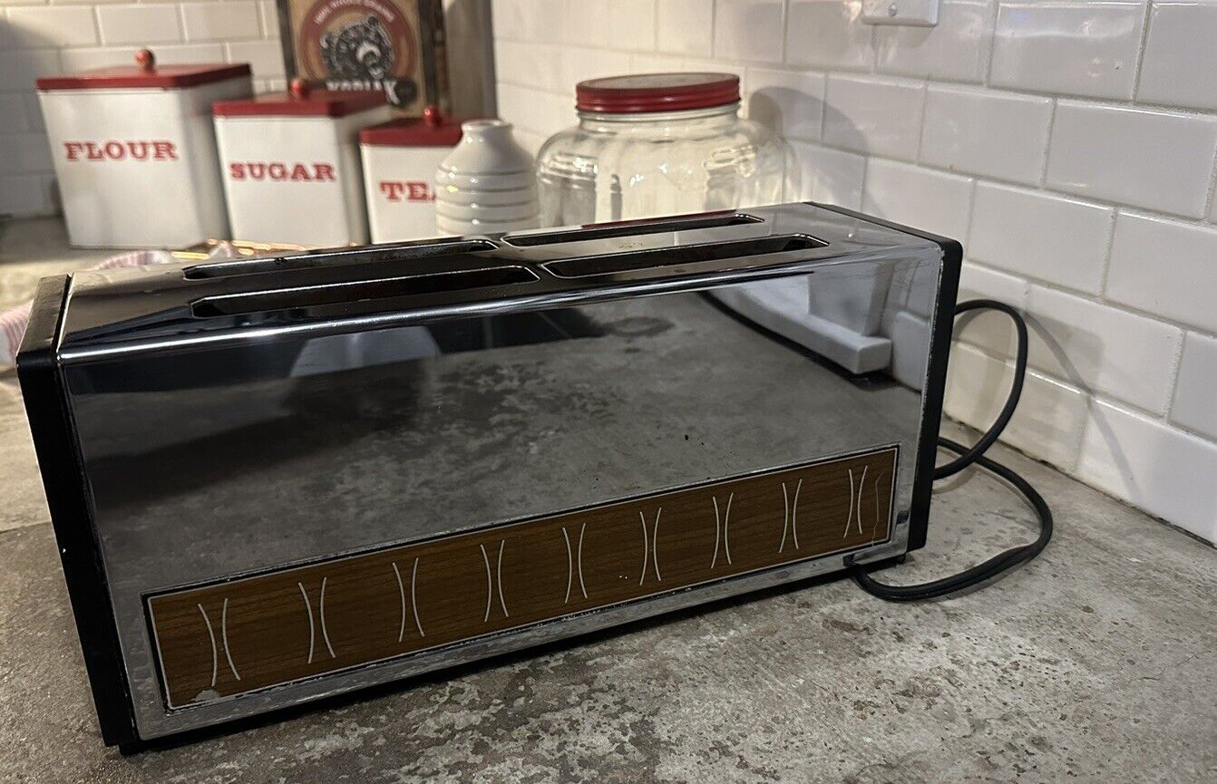 Vintage GE Pastries Control Toaster Mid-century Modern Kitchen *Please Read*