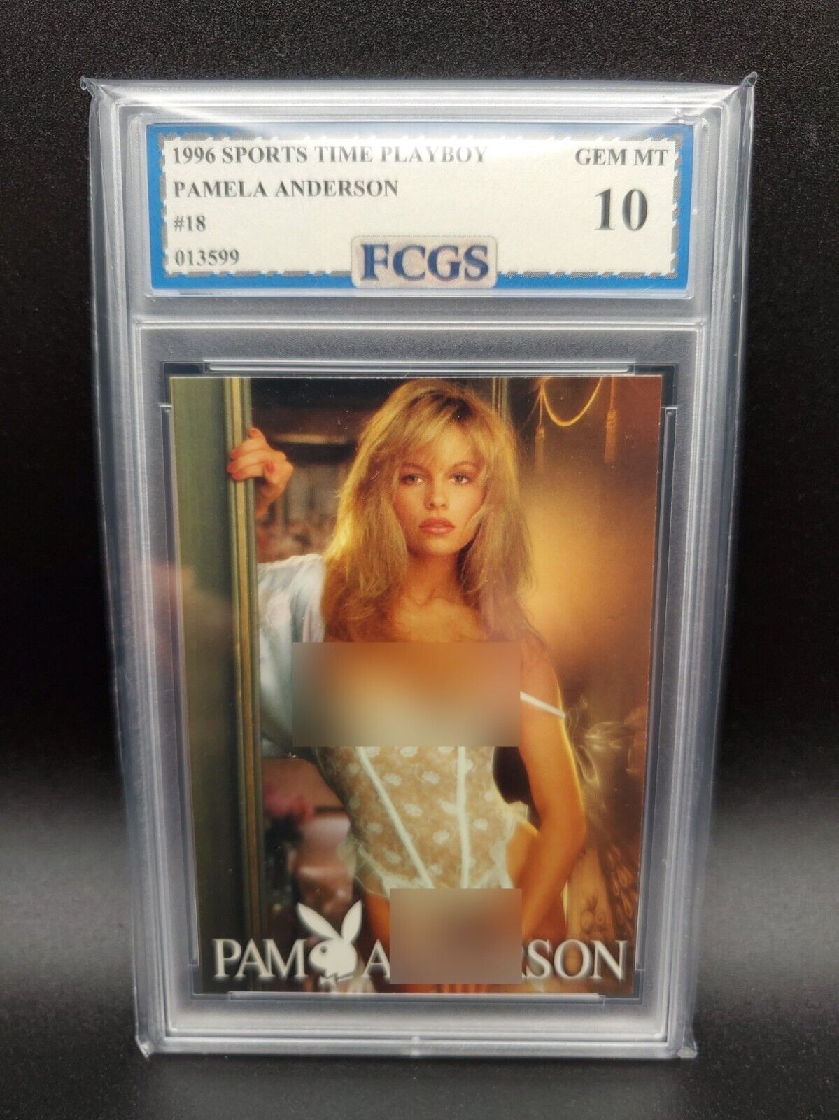 1996 Sports Time Playboy Pamela Anderson #18- Graded 10 [FCGS] GEM-MT