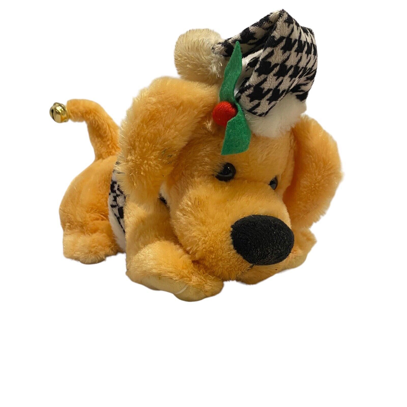 Gemmy Christmas Animated Singing Labrador Dog Jingle Bells Head And Tail Move